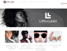 Tablet Screenshot of lipsandlash.com